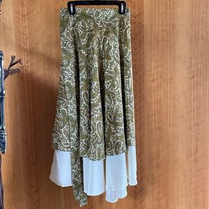 Paisley Silk Wrap Around Skirt Soft & Beautiful!